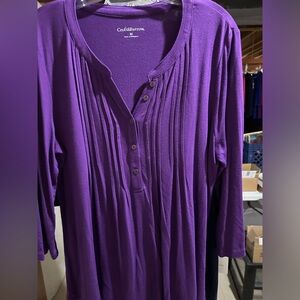 Croft and Barrow Top NWT Purple. Sz M